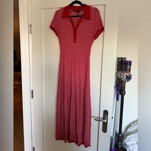 Maje Red Sweater Dress